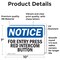 Signmission For Entry Press Red Intercom Button, 10 in W x Rectangle, Vinyl Decal OS-2PACK-NS-D-710-L-12847 - alternate 3